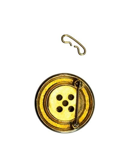 Bouton Burberry's en métal doré
Diam. : 3...