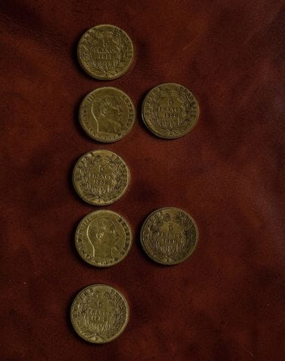 5F or jaune, Napoléon III 