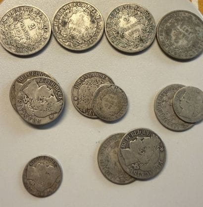 REPUBLIQUE FRANCAISE, années 1870 principalement
14...