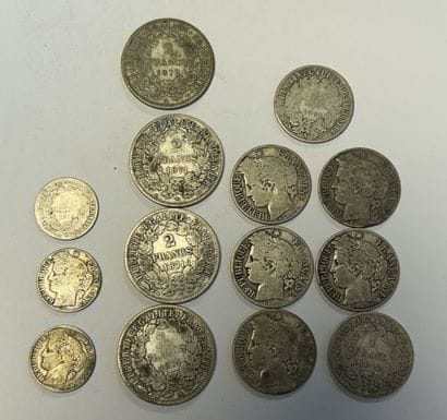 REPUBLIQUE FRANCAISE, années 1870 principalement
14...