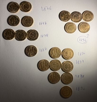 FRANCE - Troisième République
21 Monnaies...