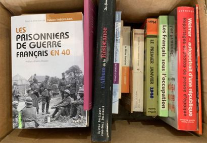 A selection of books on World War II, the...