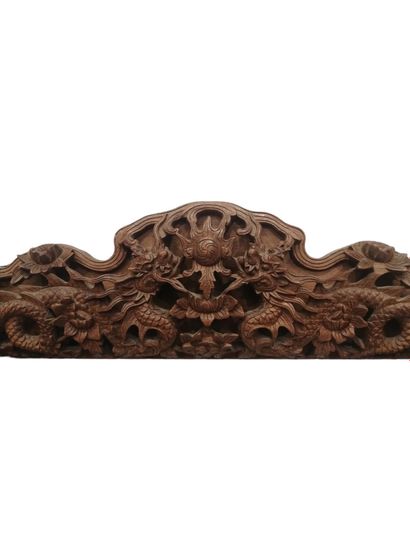 VIETNAM, XIXe siècle
Cadre en bois sculpté...