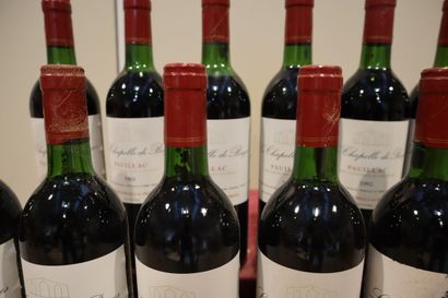 [BORDEAUX]
Douze bouteilles de La Chapelle...