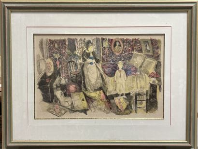 Emilio GRAU-SALA (1911-1975) 
Le coucher
Lithographie...