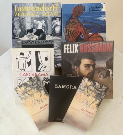 Set of catalogs and monographs on contemporary...