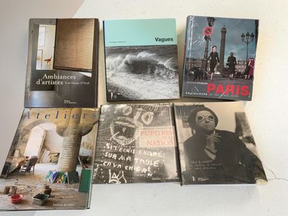 An impressive collection of books on photography:...