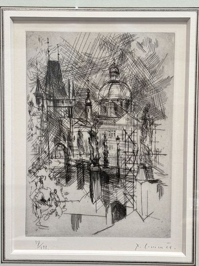 Jean COMMÈRE (1920-1986)
Le Pont Charles...
