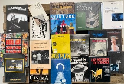 A large collection of books on cinema: Eisenstein,...