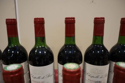 [BORDEAUX]
Douze bouteilles de La Chapelle...