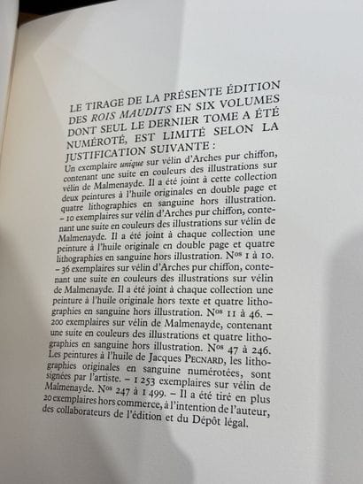 Maurice DRUON (1918-2009)
Les Rois maudits,...