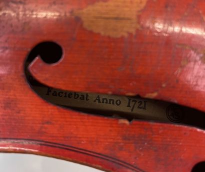 Violon Mirecourt indiqué Faciebat Anno 1721,...