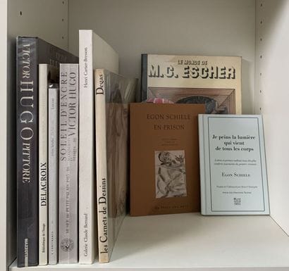 Dessin XIXème - XXème siècle. . 12 livres...
