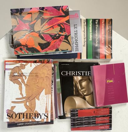 Selection of books, art books, auction catalogs,...