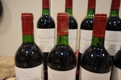 [BORDEAUX]
Douze bouteilles de La Chapelle...