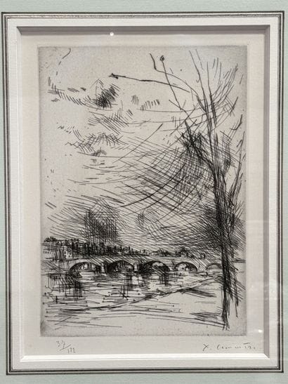 Jean COMMÈRE (1920-1986)
Le Pont Charles...
