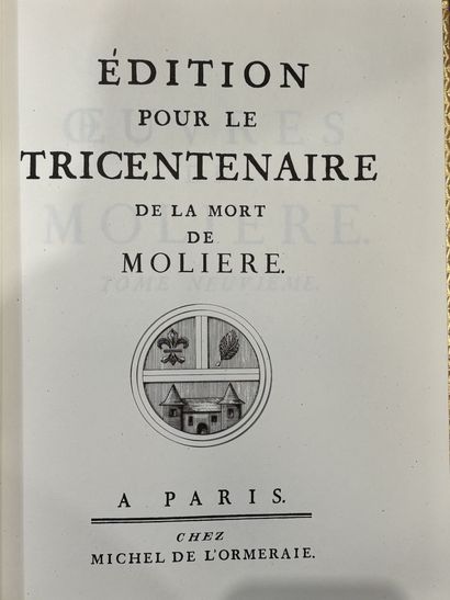 MOLIÈRE OEUVRE COMPLÈTE, édition Michel de...