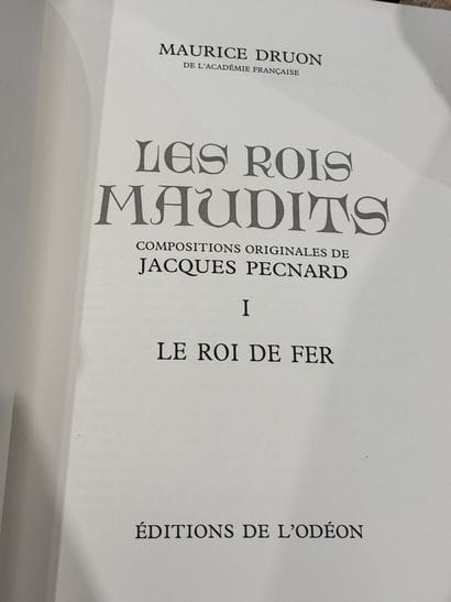 Maurice DRUON (1918-2009)
Les Rois maudits,...