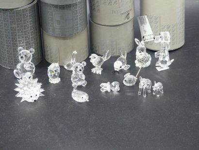SWAROWSKI. Importante collection de 31sujets...