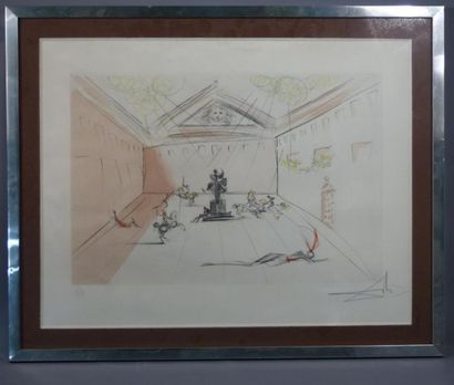 Salvador DALI (1904-1989) Plaza Mayor, Eau-forte,...