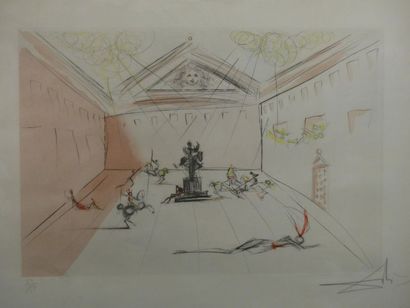 Salvador DALI (1904-1989) Plaza Mayor, Eau-forte,...