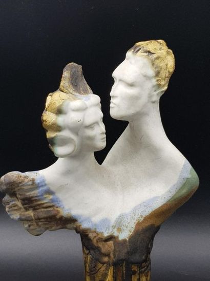 Liliane CAUMONT, Couple, H : 26 cm 
Liliane...