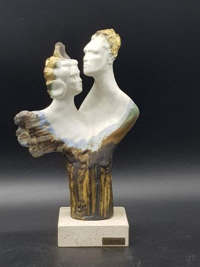 Liliane CAUMONT, Couple, H : 26 cm 
Liliane...