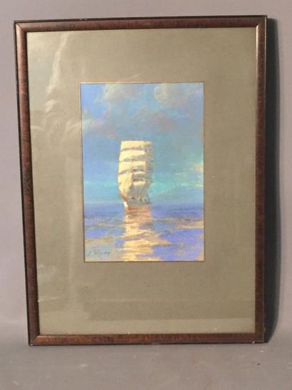 Louis ROYON (1882-1968) Marine, technique...