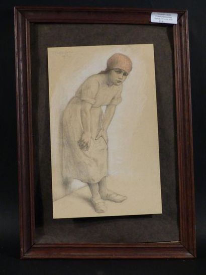 Armand RASSENFOSSE (1862-1934) Femme en pied,...