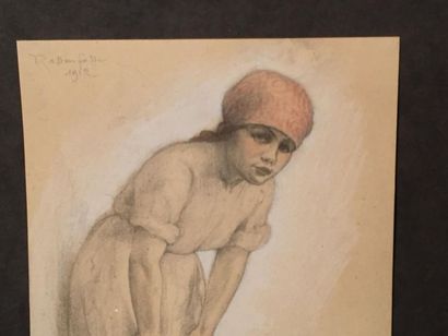 Armand RASSENFOSSE (1862-1934) Femme en pied,...