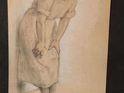 Armand RASSENFOSSE (1862-1934) Femme en pied,...