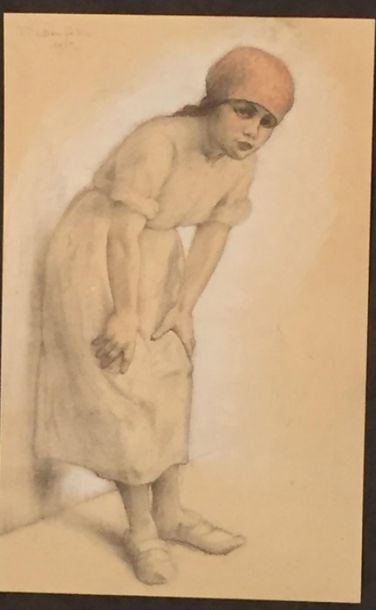 Armand RASSENFOSSE (1862-1934) Femme en pied,...