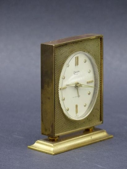 Horloge réveil Swiza. Hauteur : 9 cm 