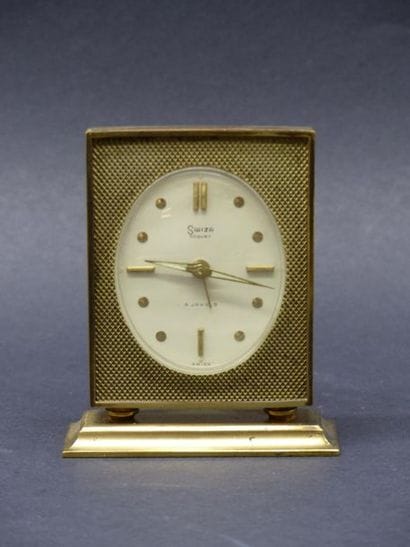 Horloge réveil Swiza. Hauteur : 9 cm 