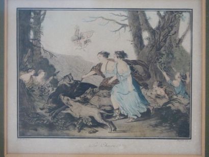 La Danse et La chasse,
D'après Jean-Baptiste...