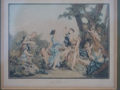 La Danse et La chasse,
D'après Jean-Baptiste...