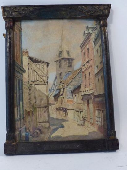 DENEUX. Vieilel rue à Morlaix. 
Gabriel Charles...