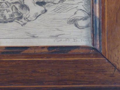 DEHODENCQ. Scène orientaliste. 
d'après Alfred...