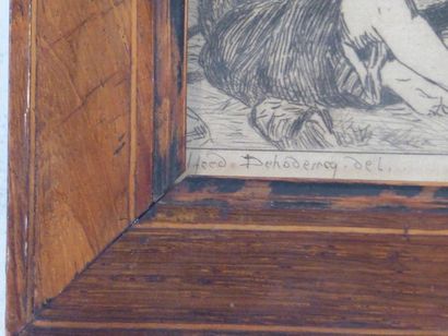 DEHODENCQ. Scène orientaliste. 
d'après Alfred...