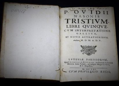OVIDE. Les tristes
OVIDE, Les Tristes, 1...