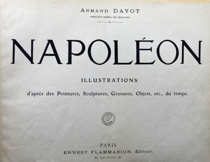 DAYOT. Napoléon, 1 vol in-4 oblong en demi...