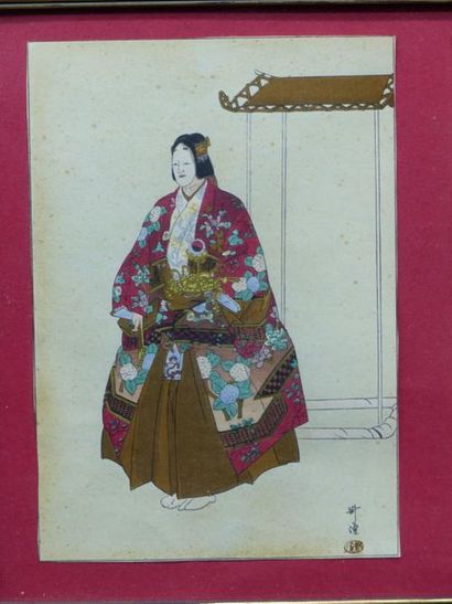 CHINE. dames de qualité en pendant.
Chine....