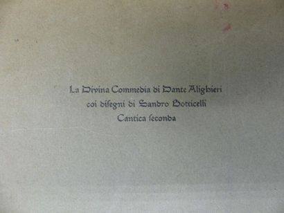 La Divine Comédie. 
DANTE ill. par Sandro...