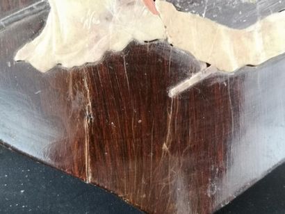 Asie, réunion de quatre sujets sur feuille...