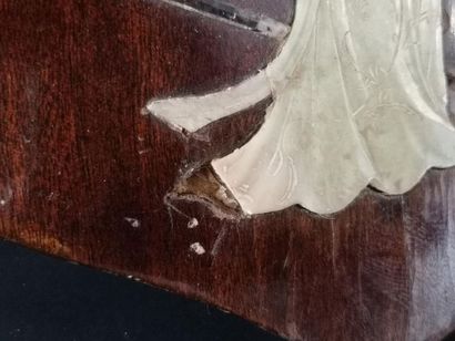 Asie, réunion de quatre sujets sur feuille...