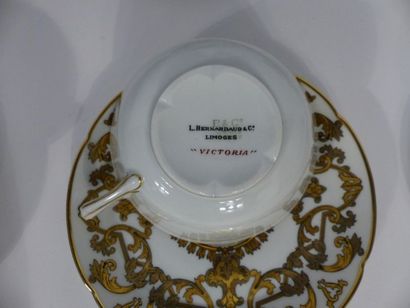 BERNARDAUD à LIMOGES. Partie de service 
Bernardaud...