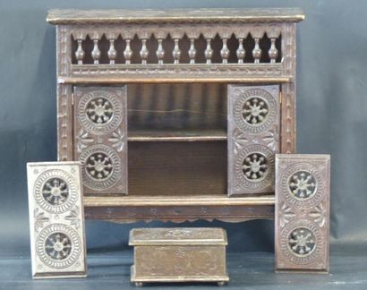 Armoire de maitrise bretonne en bois naturel...
