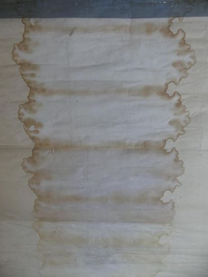 Kakemono à motif de singes combattant, 
JAPON....