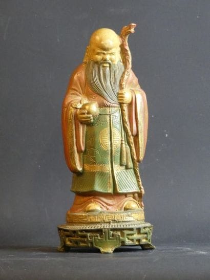 Paire en porcelaine de divinité
JAPON. Paire...