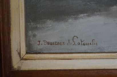 J. MERCIER DE LATOUCHE (XIX-XX) Landscape,...